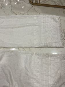 White Embroidered Palazzos
