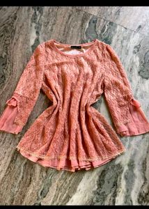Elegant Lace Bell Sleeve Top