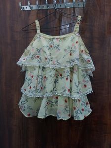 Floral Ruffle Layered Cami