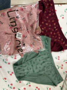 Floral Print Women's Panties - Pack of 3