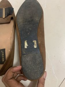 Chic Brown Ballet Flats with Bow Detail