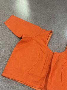Orange Ethnic Blouse