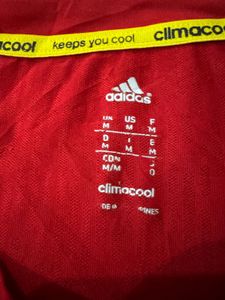 Adidas ClimaCool Red Sports T-Shirt Men Size M Ori