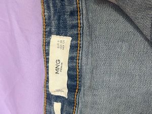 Denim Button-Up Mini Skirt
