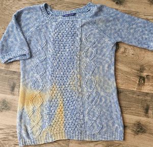 Trendy Blue Knit shirt @ 300
