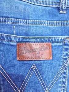 wrangler Blue Denim Jeans for men