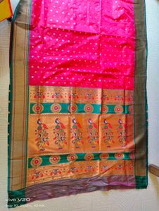 Elegant Silk Saree with Peacock Design