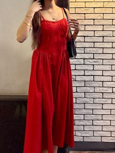 corset red dress