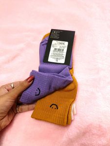 Cute Smiley Face Socks - Pack of 3