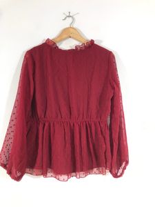 Maroon Casual Top(Women’s)