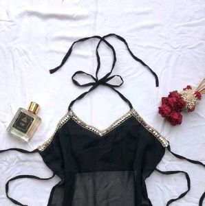 Y2k Chatpati backless halter top 🖤