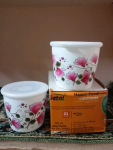 Hetal Plastic Happy Food Container Set