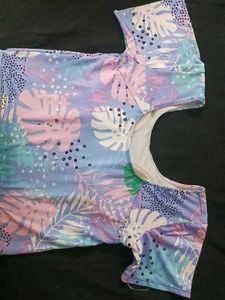 Funky Floral Print Swimsuit