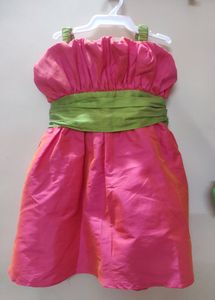 A.T.U.N. Irls Pink And Green Dress