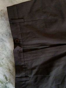 Classic Brown Wide-Leg Trousers