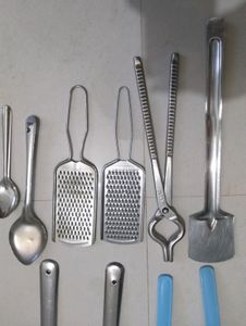 kitchen spoon combo steel, sansi, serving kanchi