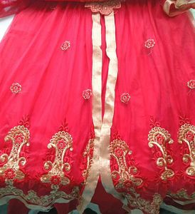 Stunning Red Embroidered Lehenga Choli ✴️♥️
