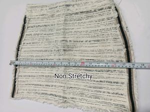 Zara Chic Tweed Mini Skirt Small Made In Morocco