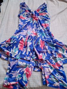 Vibrant Floral Print Summer Dress