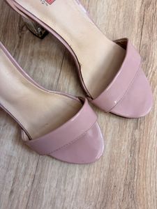 Chic Pink Block Heel Sandals