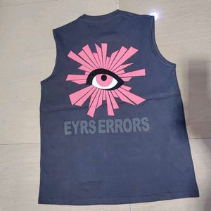 Sleeveless Eye Graphic T-Shirt