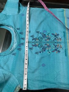 Blue Kurta Set With Dupatta