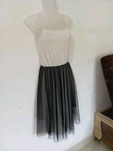 Chic Two-Tone Tulle Dress