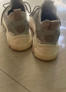 Light Grey Chunky Sneakers