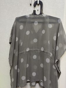 Polka Dot Kaftan Top