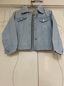 TRENDY CROP DENIM JACKET