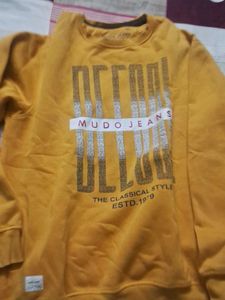 Mudo Jeans Yellow Graphic Sweatshirt