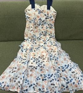 Floral Ruffle Long Dress