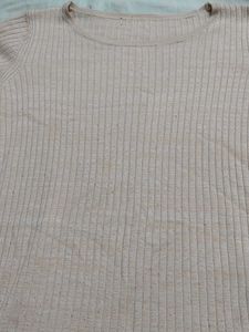 peach colour knit kurti