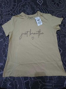 SHEIN "Just Breathe" Graphic T-Shirt