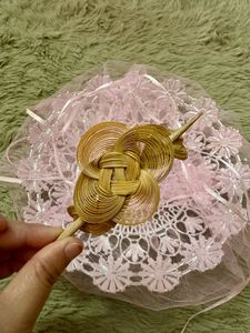 Handmade bamboo Woven Hair Stick