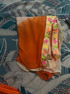 beautiful unstitched multi colour suit set