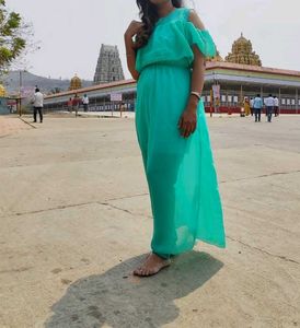 Chic Teal Maxi Dress