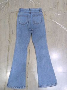 Light Wash Flared Jeans