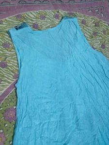 Bohemian Blue Palm Tree Dress