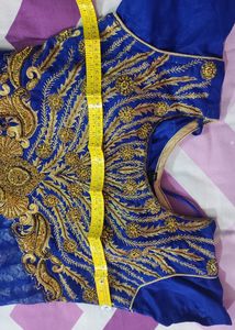 Double Layer Blue Anarkali Dress