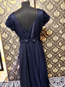 Elegant Navy Blue Maxi Dress