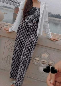 stylish monogrammed pants with top