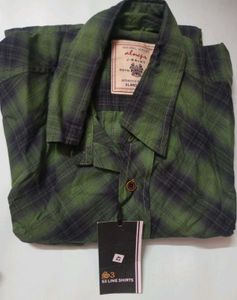 Stylish Green Plaid Men's Shirt