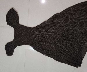 Patterned Brown Dress