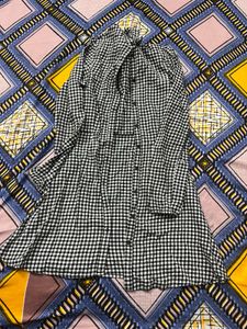 Gingham Button-Down Dress