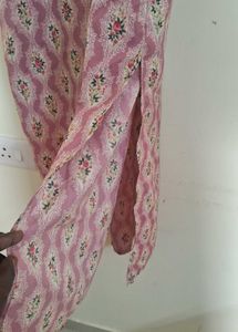 Elegant Pink Printed Kurta