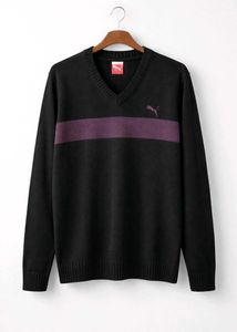 Puma Black V-Neck Sweater
