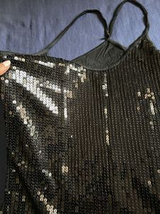Hot black sequins Top