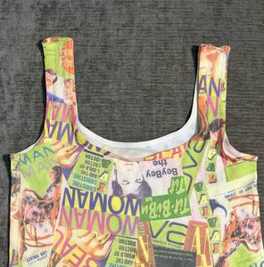 Collage Print Tank Top