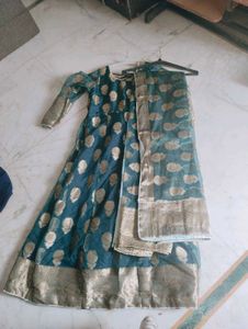 A Line anarkali Kurta n Dupatta